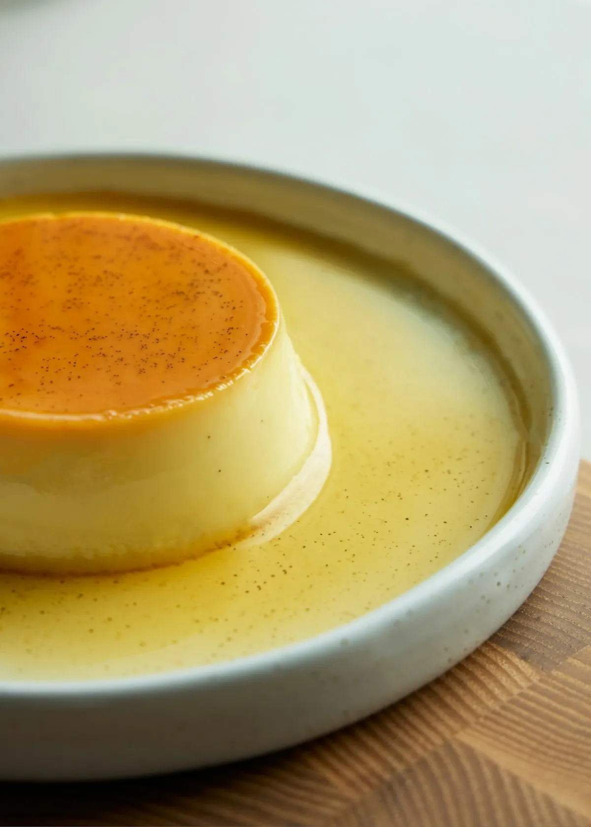 Flan casero con caramelo